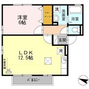 ウィルモア鬼橋 B棟の間取り画像