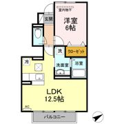 クリエイティブ B棟の間取り画像