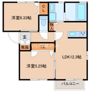 プリムローズ壱番館の間取り画像
