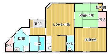 氷見乙995-9貸家の間取り画像