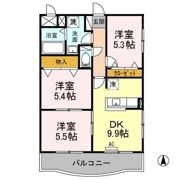 メルヴェイユ Ⅱの間取り画像