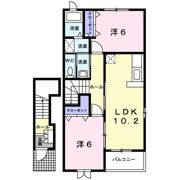 プロムナードⅡ Bの間取り画像