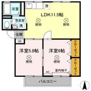 シャンポールききょう B棟の間取り画像