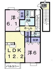 エルピーダM A棟の間取り画像