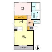 アベニューセイジョウの間取り画像