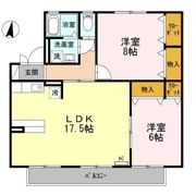 セジュール中道の間取り画像