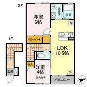アゼリア旭田の間取り画像