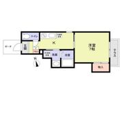 フラットKの間取り画像
