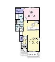 ソレイユKの間取り画像