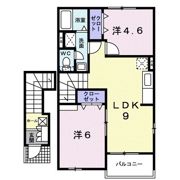 ベルシェーネ Bの間取り画像