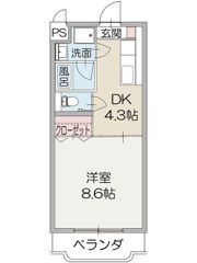エクセルハイム中島の間取り画像