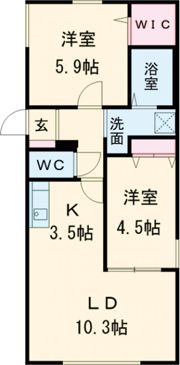 ハウス中の島シュラインの間取り画像