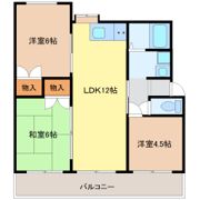エクセル東丘の間取り画像