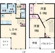 プレミアムアイランド西島Ⅱの間取り画像