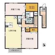 ローズコート水道橋 Bの間取り画像