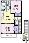 パームハイツ高田B棟の間取り画像