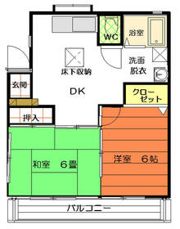 カームハイツの間取り画像