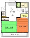 カームハイツの間取り画像