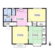 メンバーズタウン盛岡Dの間取り画像