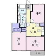 パパイヤプレースBの間取り画像