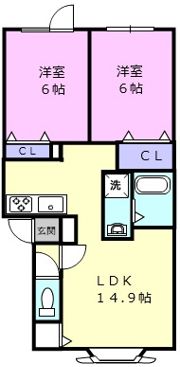 レスミルズの間取り画像