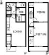 レヴールAの間取り画像