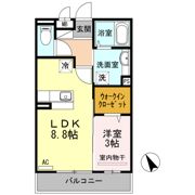 マジェスティ ツイン Ⅰ棟の間取り画像