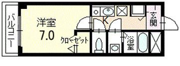 C3P3千歳の間取り画像
