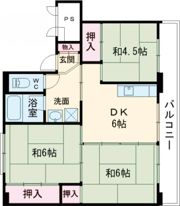 ビレッジハウス千丁2号棟の間取り画像