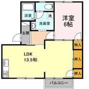 寿ハイツ A棟の間取り画像
