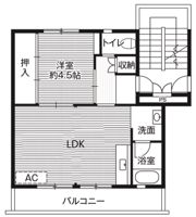 ビレッジハウス烏山2号棟の間取り画像