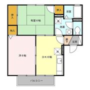 ルナヴェール Aの間取り画像