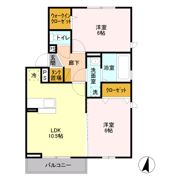 シャルム・ソワニエ Bの間取り画像