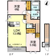 アンジュールの間取り画像