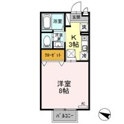サフラン Bの間取り画像