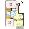 アムールさわの間取り画像