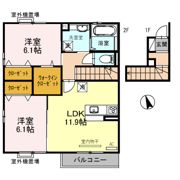 ジャルダン亀山の間取り画像