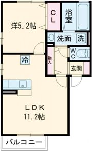 ボヌール アンドゥロワ C棟の間取り画像