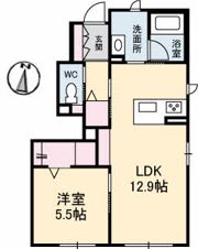 ブランプレサンジュの間取り画像