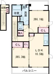 ディアーハイムの間取り画像