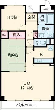 ゼアス真砂の間取り画像