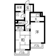 ラウムズ虹ヶ丘の間取り画像