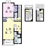 シャングリラ河原の間取り画像