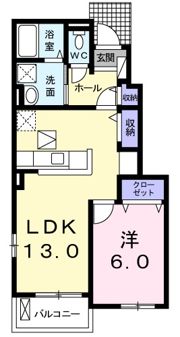 プロスパー キョウエイ Ⅱの間取り画像