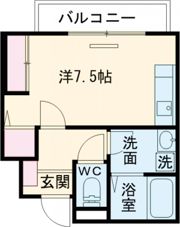 Adatto Le Casa A棟の間取り画像