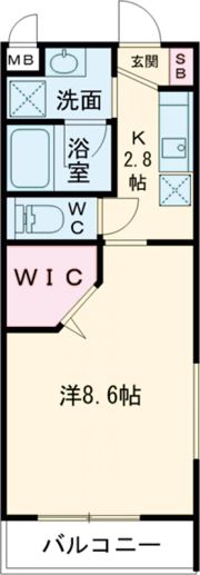 センターフィールドVの間取り画像