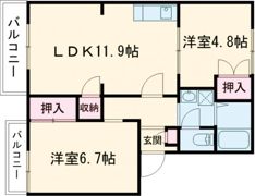 イーストベルの間取り画像