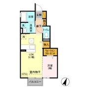 ミリオンリーフ Aの間取り画像