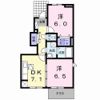 ベルメゾン Bの間取り画像