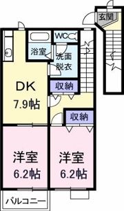 メゾン グレイスフル Bの間取り画像